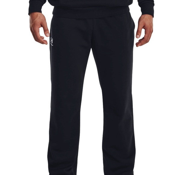Under Armour Men’s Icon Black Fleece Open Hem Sweat pant Size M - Picture 2 of 7